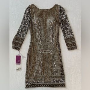NWT Lucci Lu Abby Paris sequin dress
